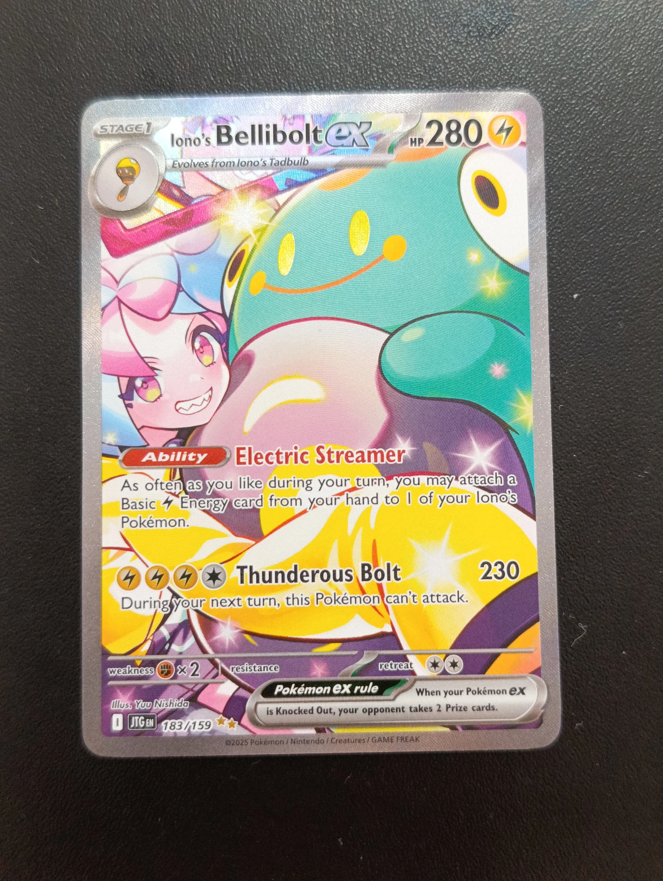 Iono's Bellibolt EX JTG183 NM image 1