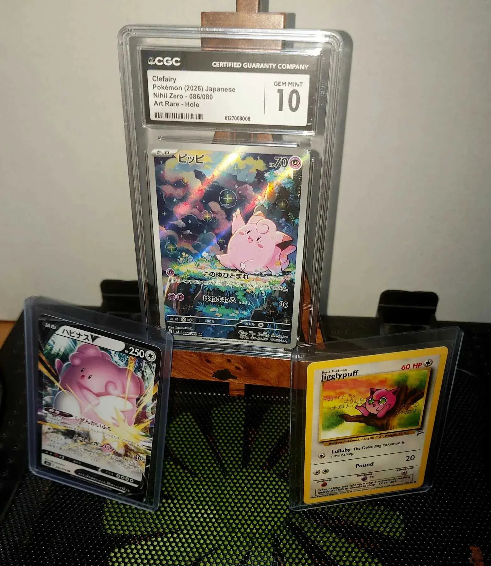 🔥Clefairy CGC 10 Gem Mint, Blissey V & Vintage Jigglypuff🔥 image 2