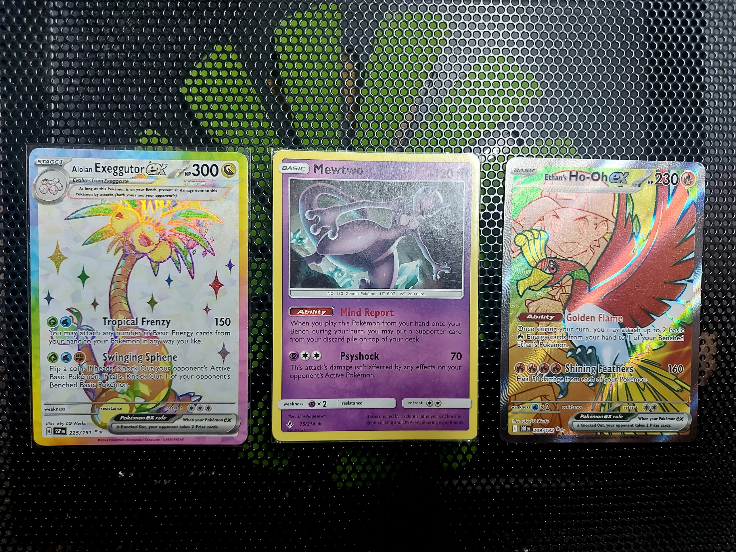🔥 ① day auction: 3 iconic pokemon Ho-oh, Mewtwo and Alolan Exeggutor image 1