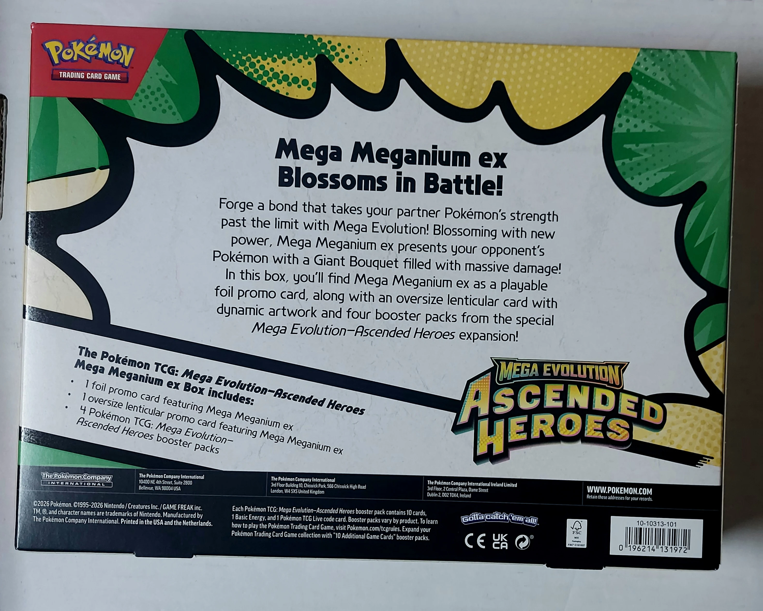 Ascended heroes Mega Meganium ex box image 2