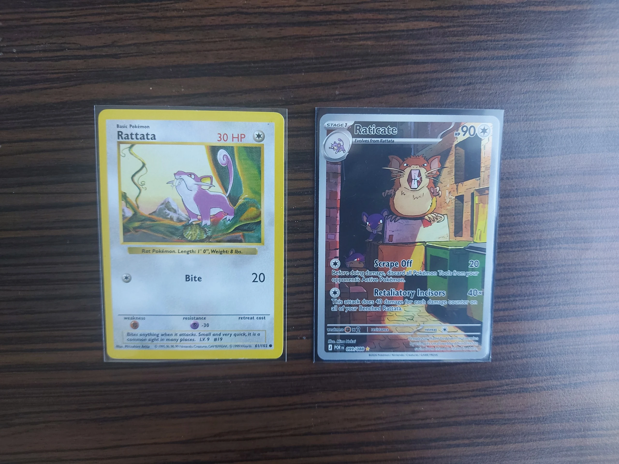 Shadowless Rattata & Raticate Fullart image 1