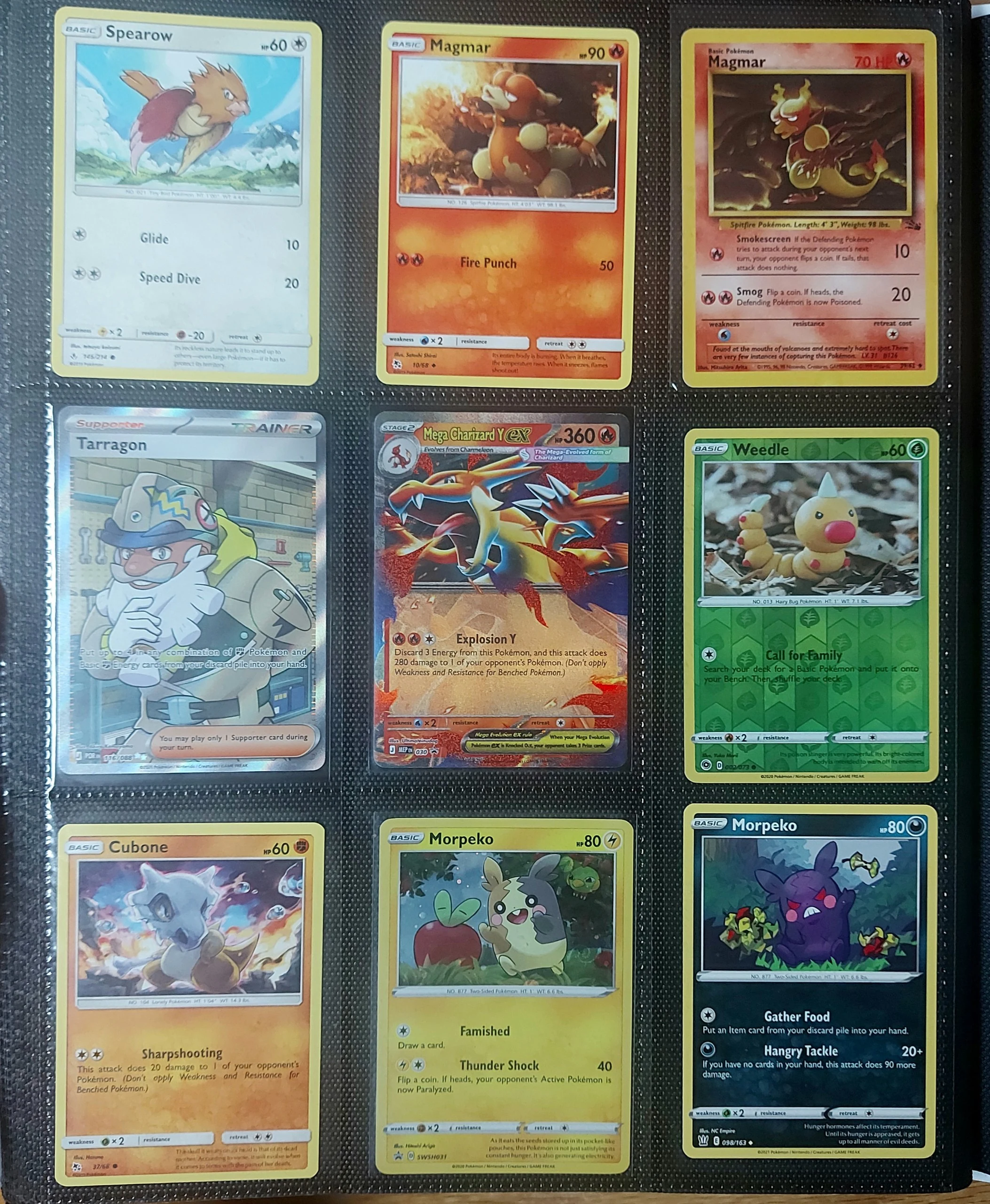 Vintage Magmar lot (100 cards): Fossil magmar, charizard, promo morpeko, fullart image 1