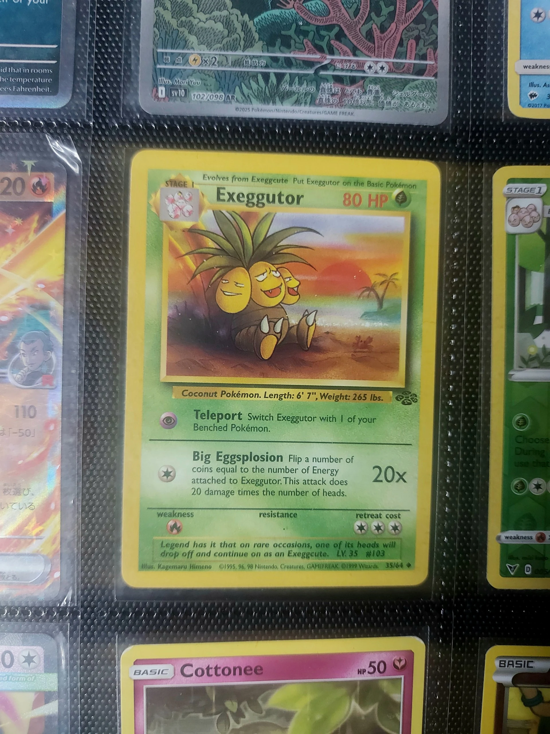 Vintage exeggutor lot (100 cards): Fossil, Ex, fullart image 2