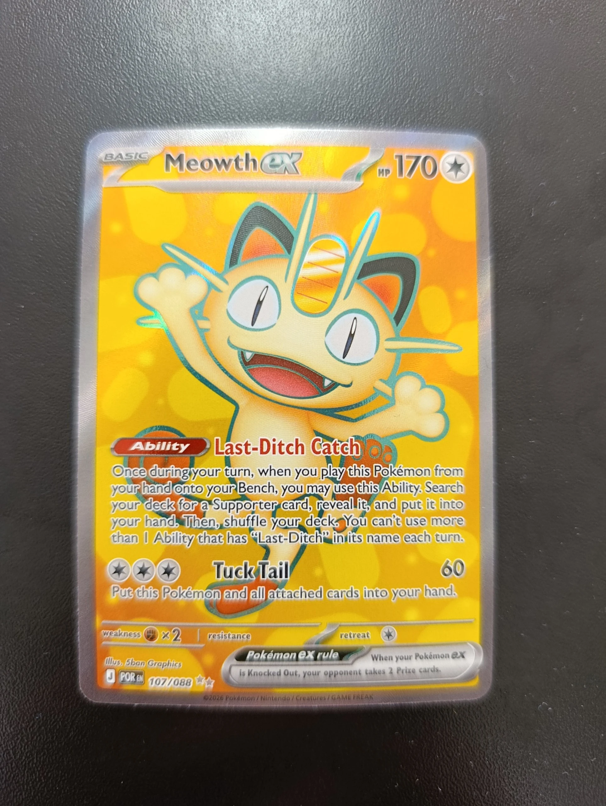 Meowth Full art from Perfect Order NM image 1