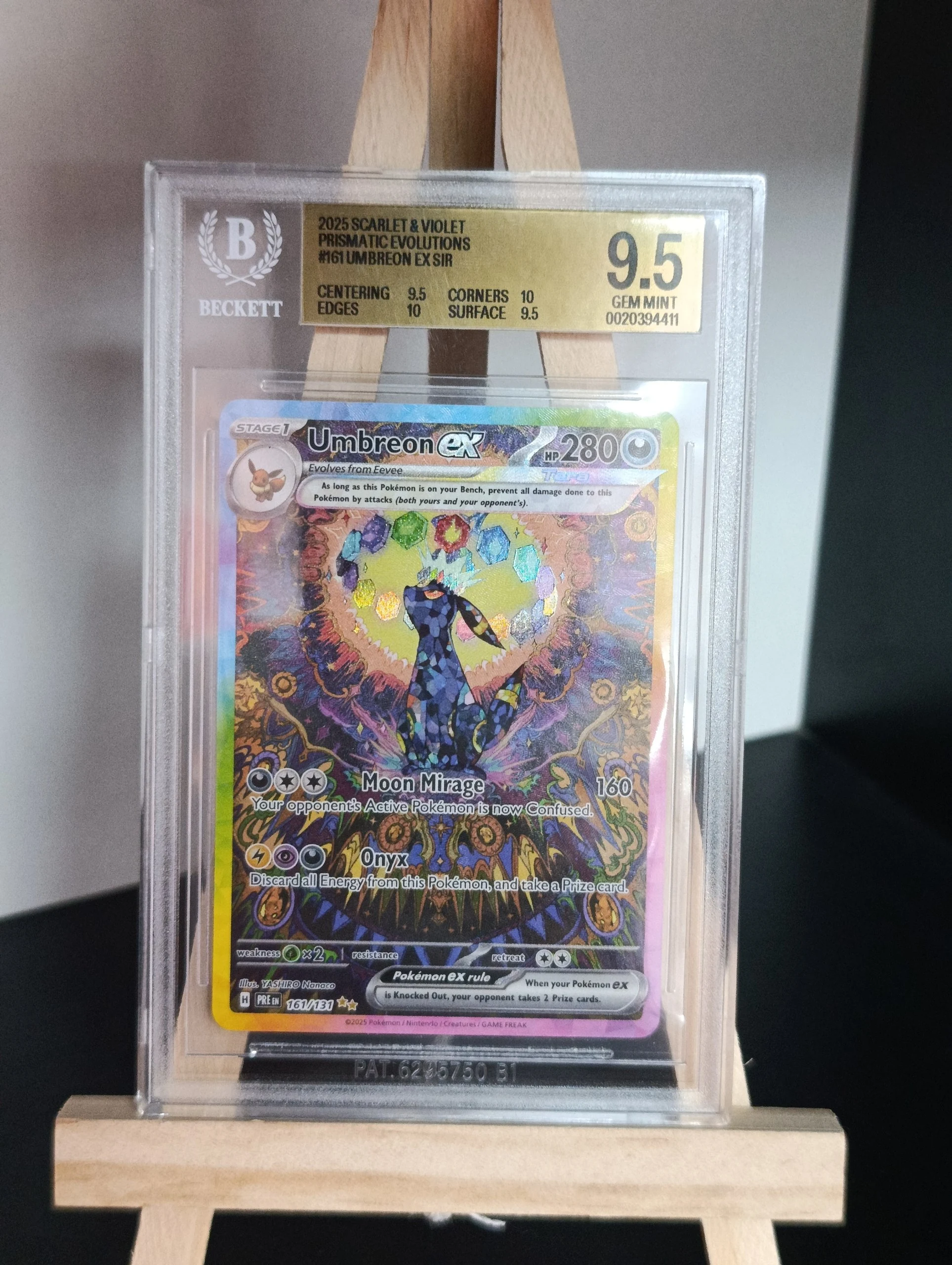 Umbreon EX PRE161 BGS 9,5 - 9.5/10/10/9.5 image 1