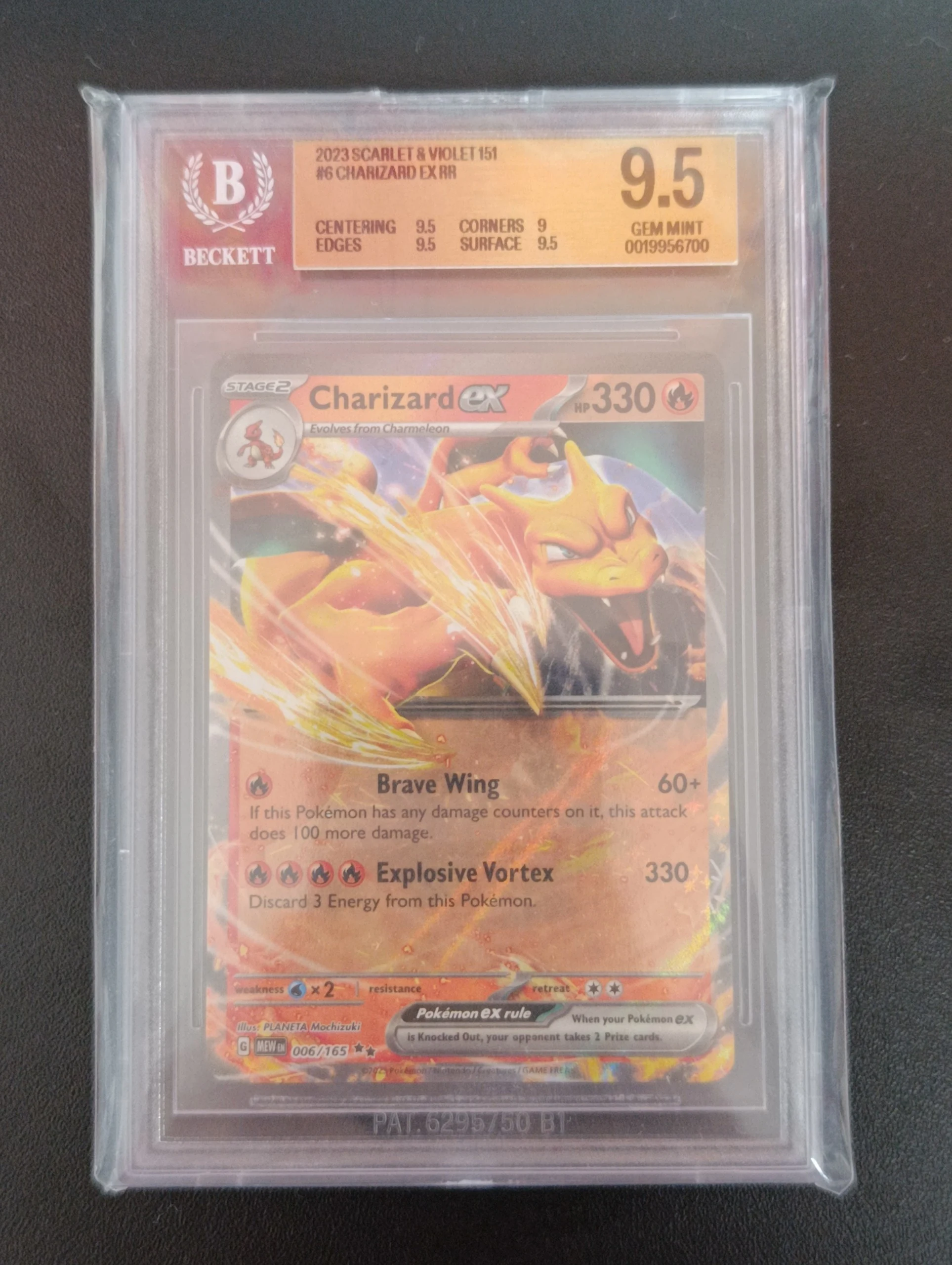 Charizad EX MEW006 graded BGS 9.5 image 1