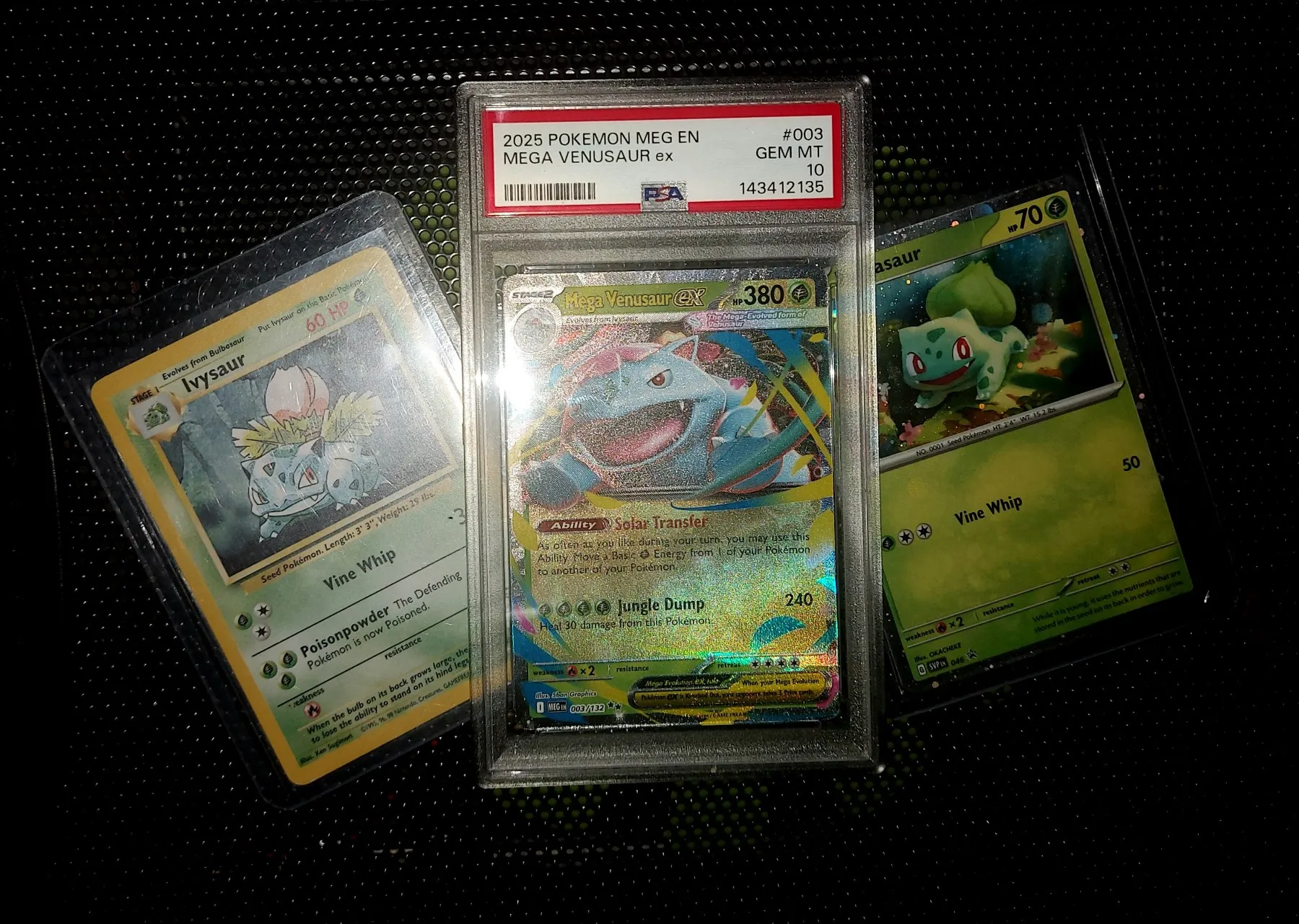 🔥Mega Venusaur EX PSA 10, Vintage Ivysaur & Promo Bulbasaur🔥 image 3