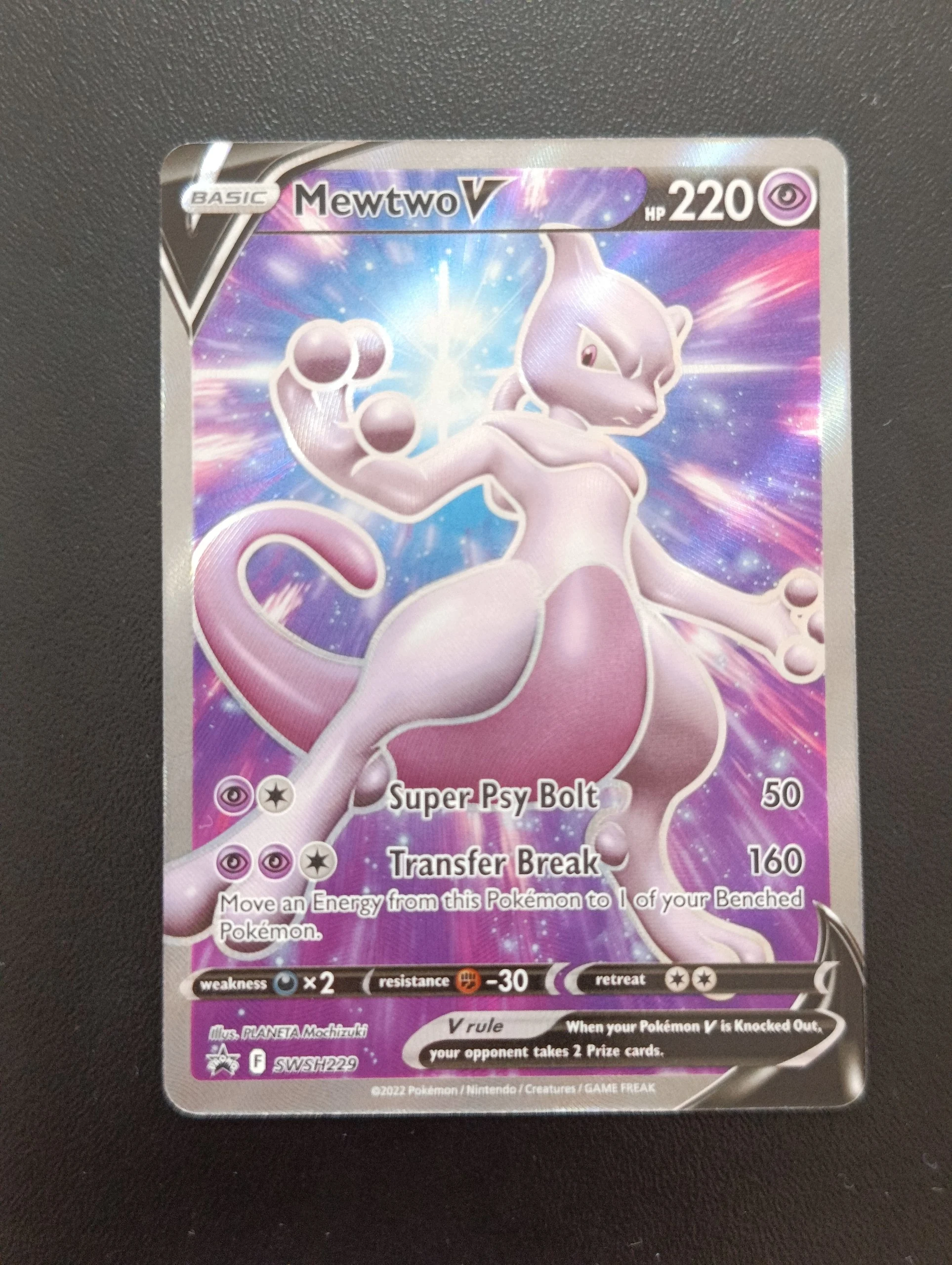 Mewtwo V Promo card from Sword Shield image 1