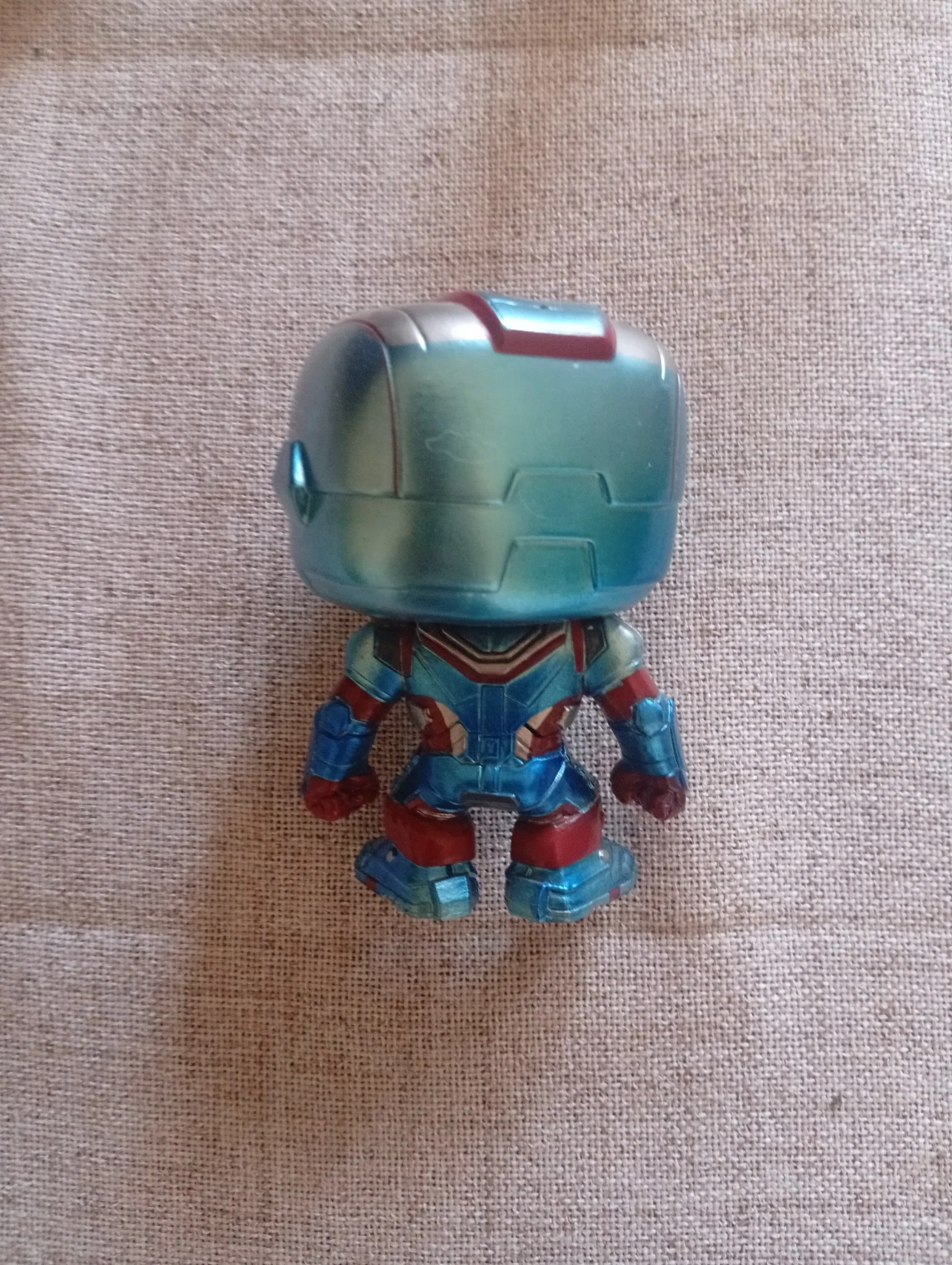 Funko Pop! Iron Man 3 Iron Patriot #25 Metallic Hot Topic Loose Figure image 2