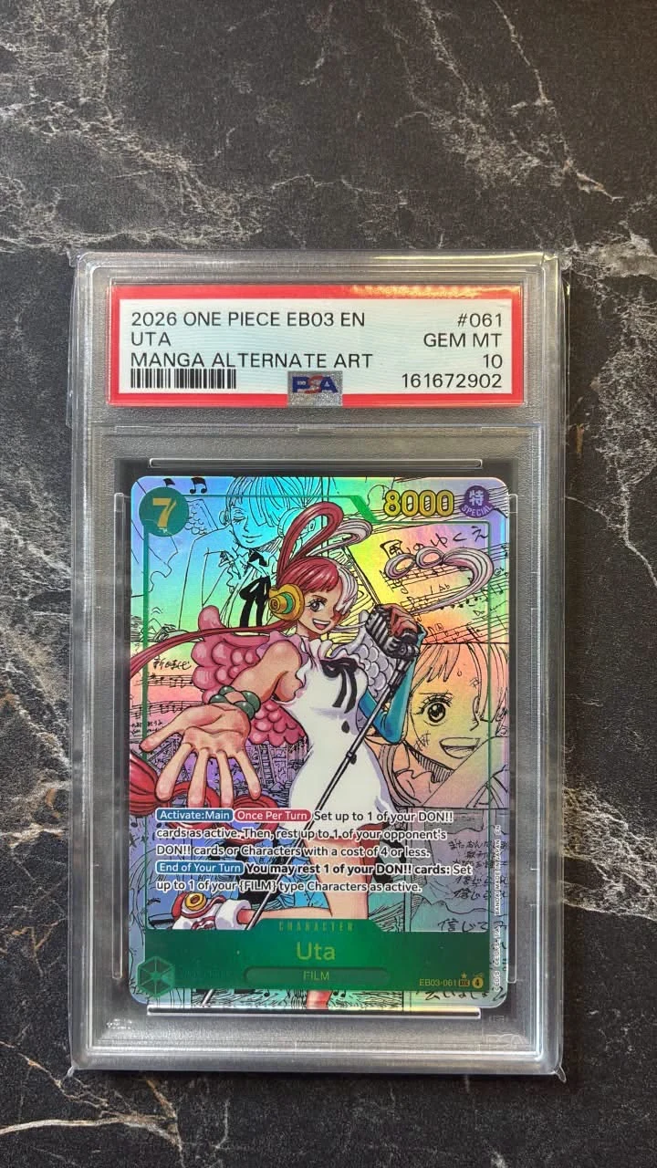 Uta Manga Alternate Trading Card EB03 PSA 10 image 1
