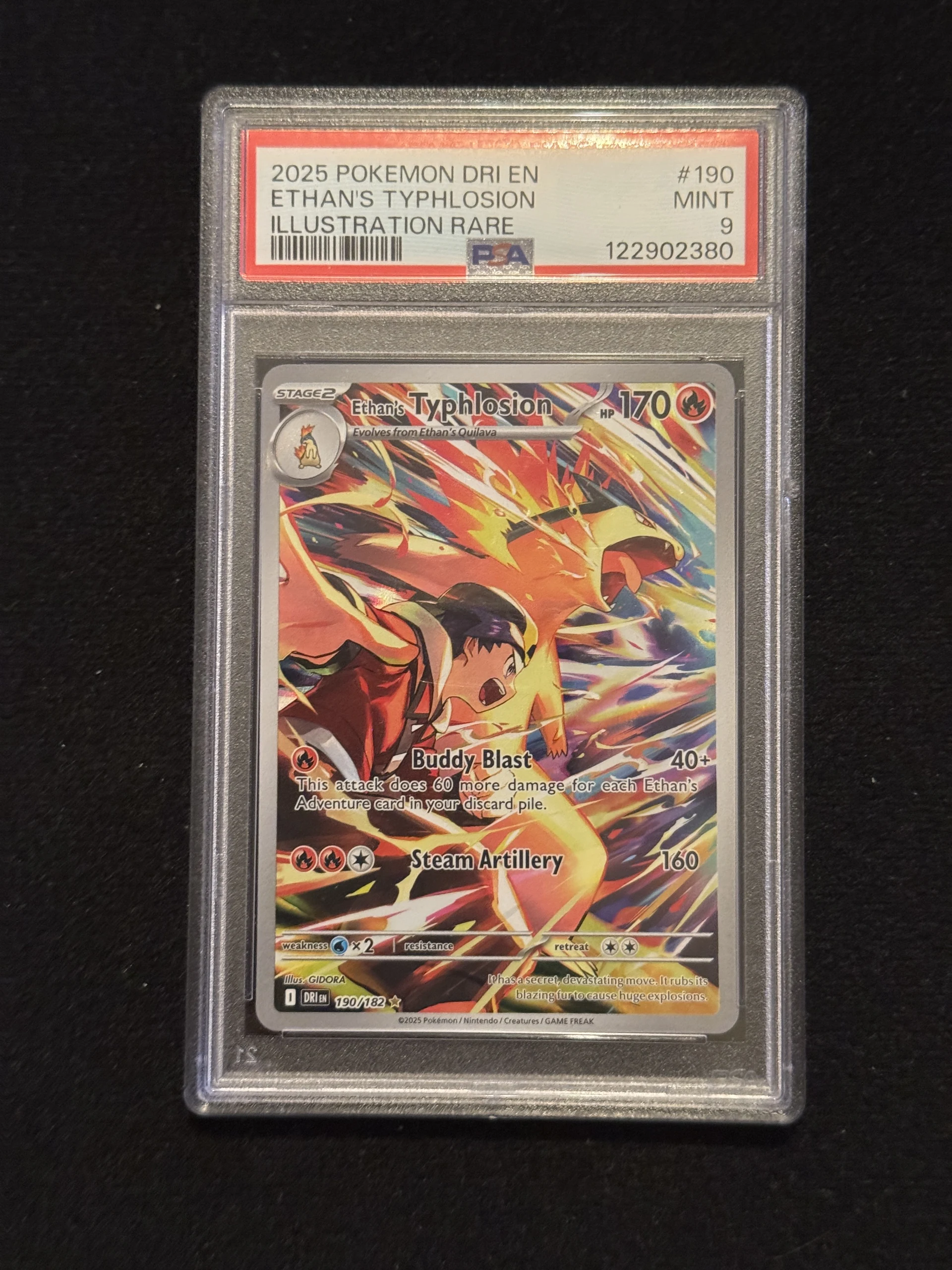 Ethan's Typhlosion (DRI 190) PSA 9 image 1