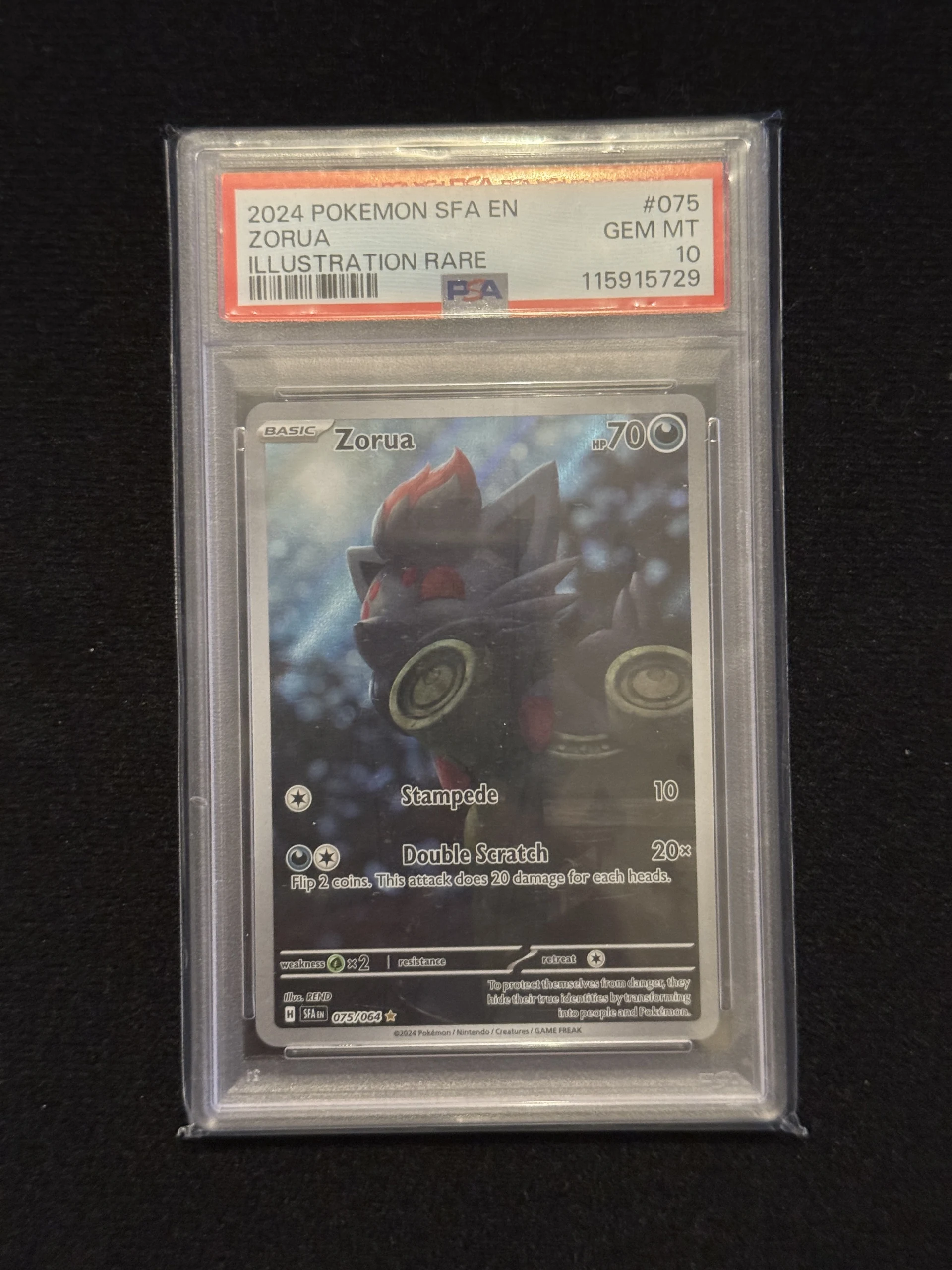 Zorua (SFA 075) PSA 10 image 1