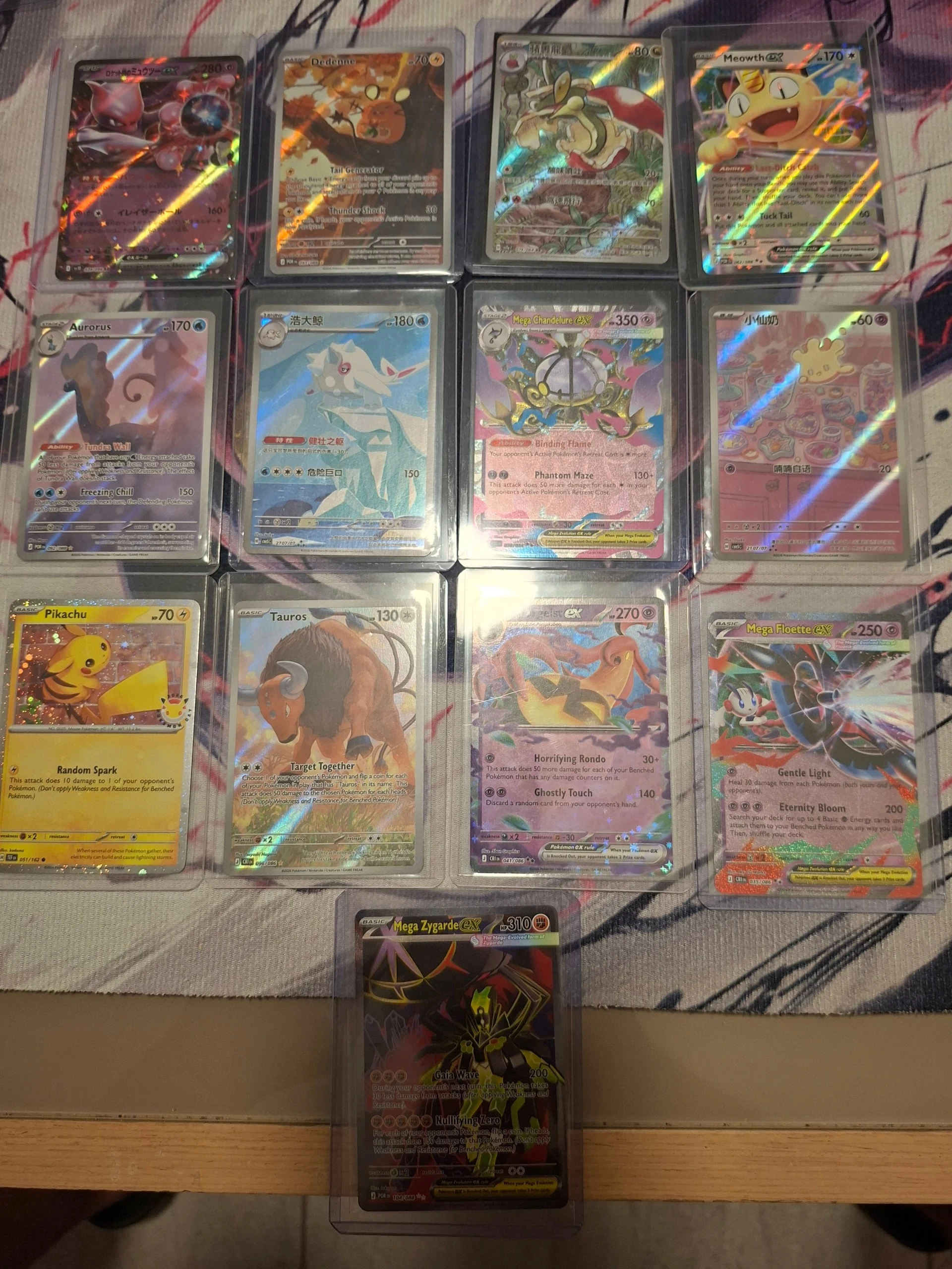 Dedenne, Aurora, Tauros, Pikachu Lot image 1