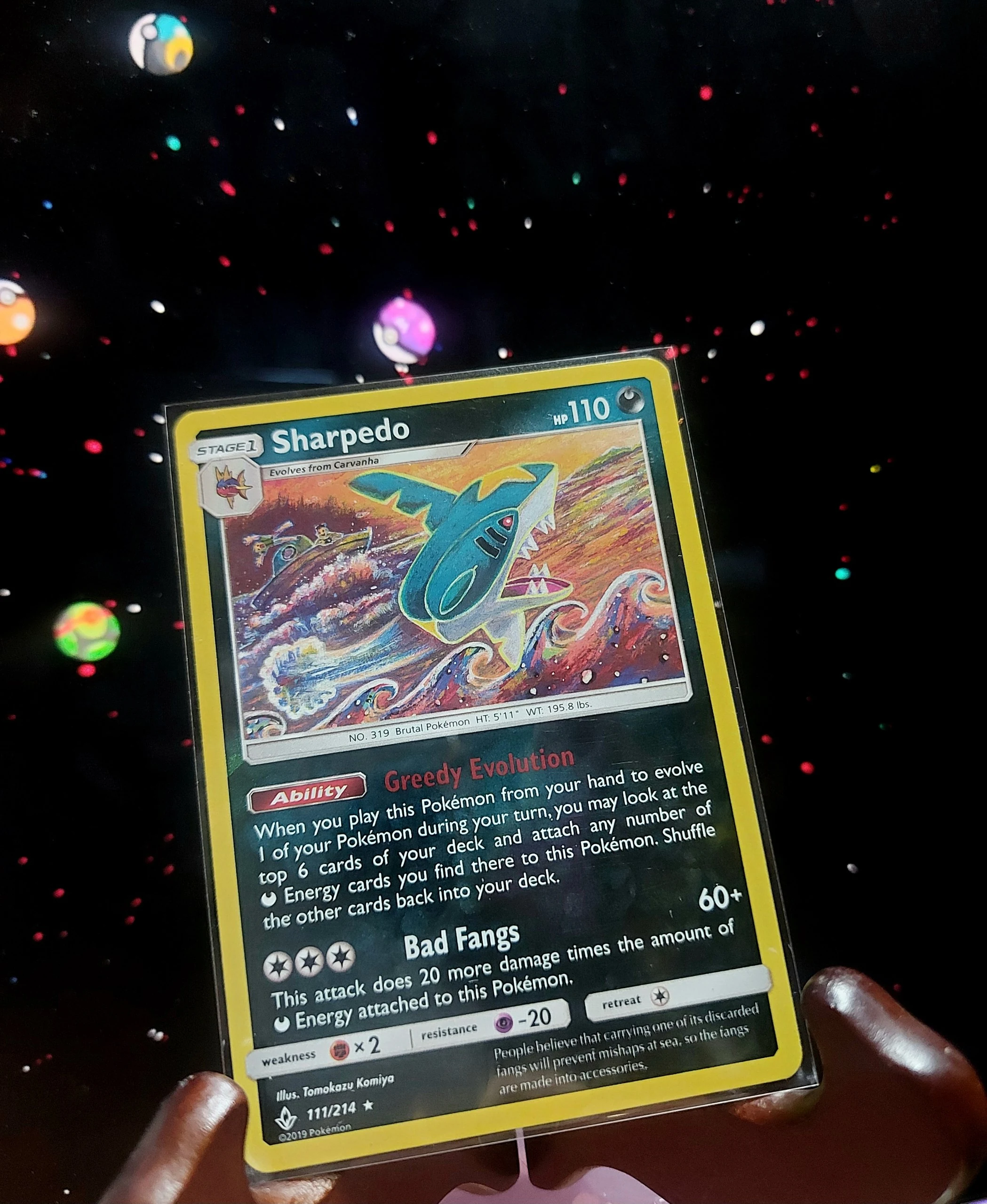 Sharpedo 2019 reverse holo image 1