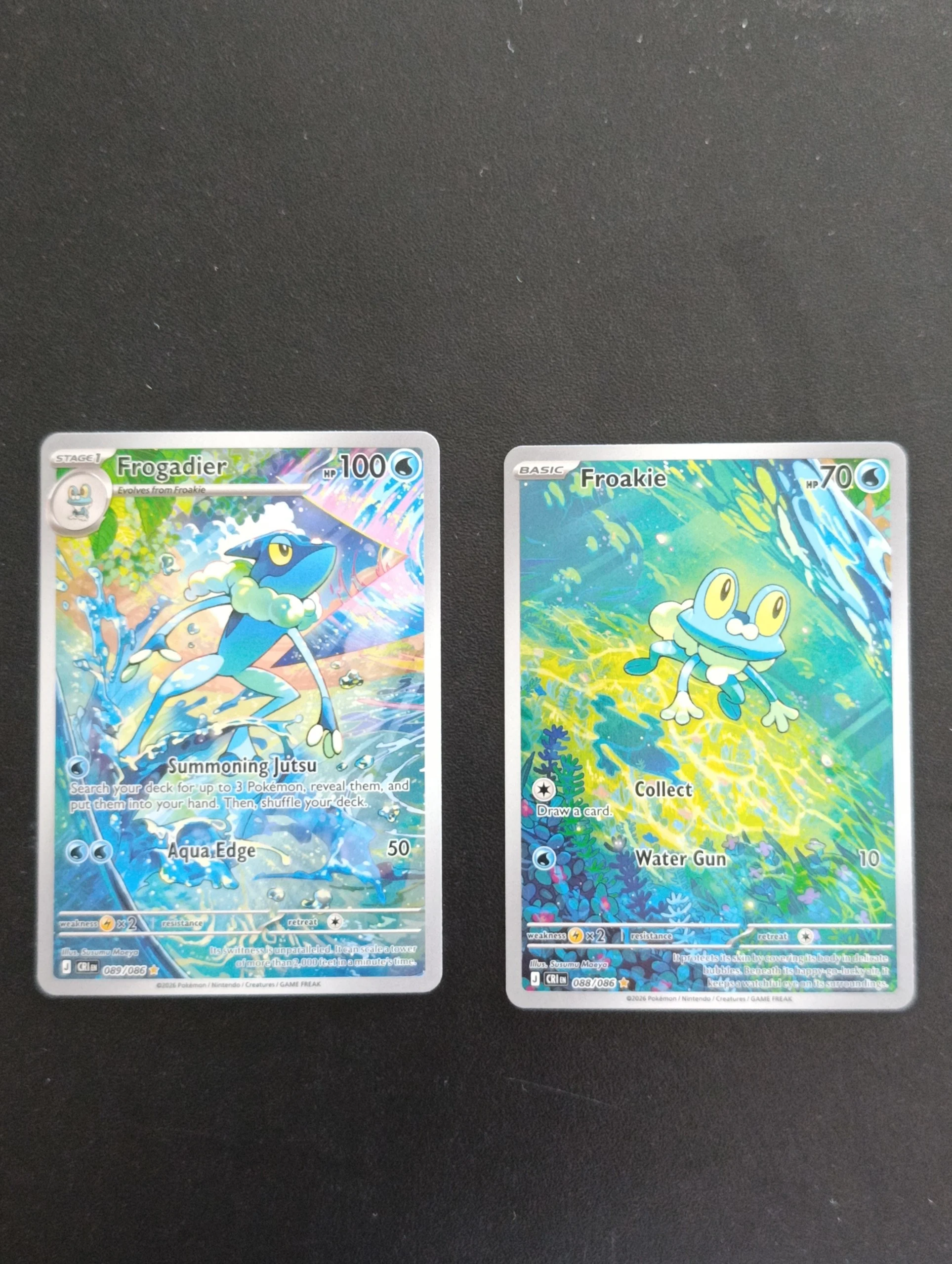 Froakie & Frogadier from Chaos Rising NM condition image 1