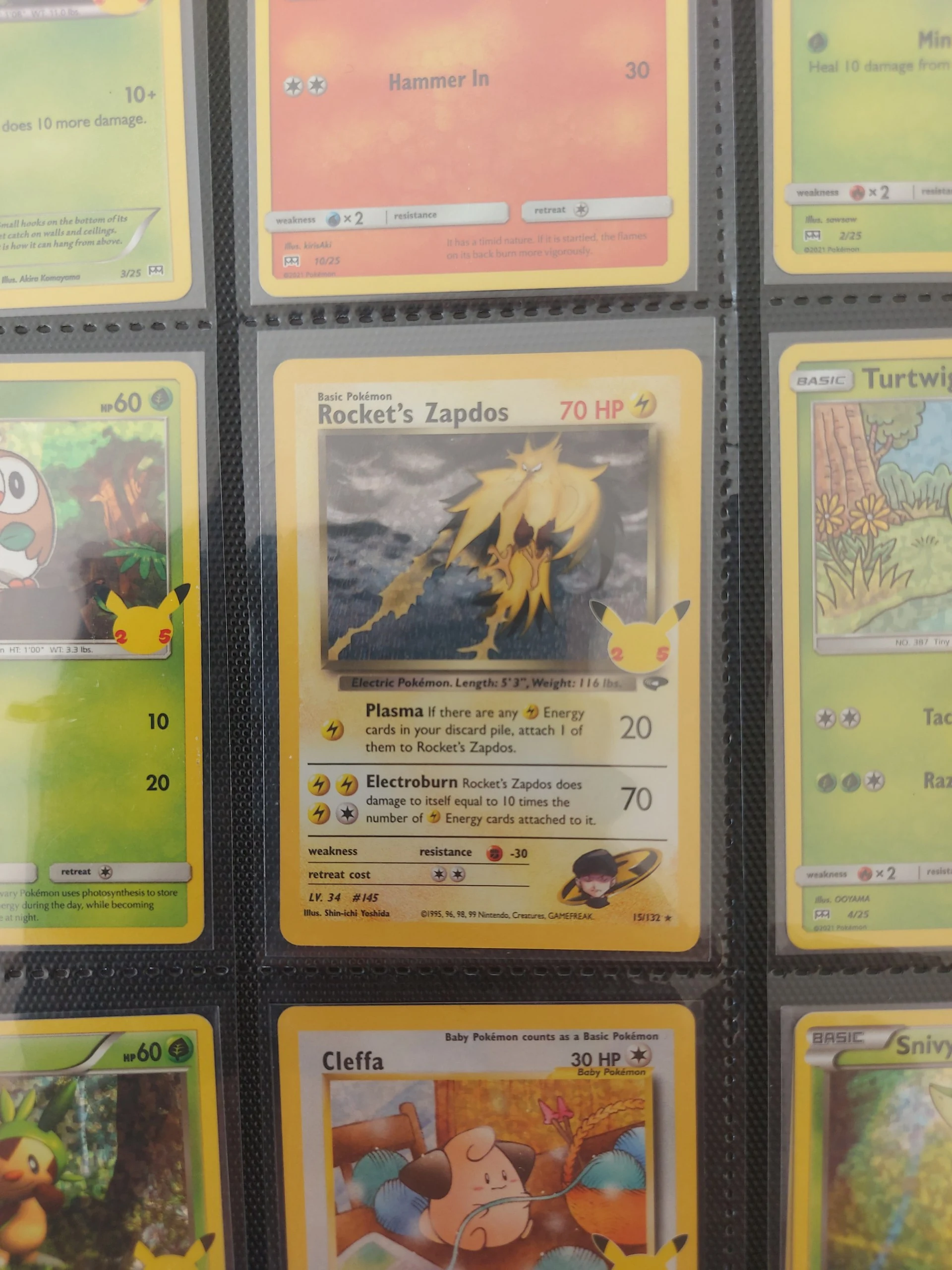 Shiny rocket's zaptos pokemon lot image 2
