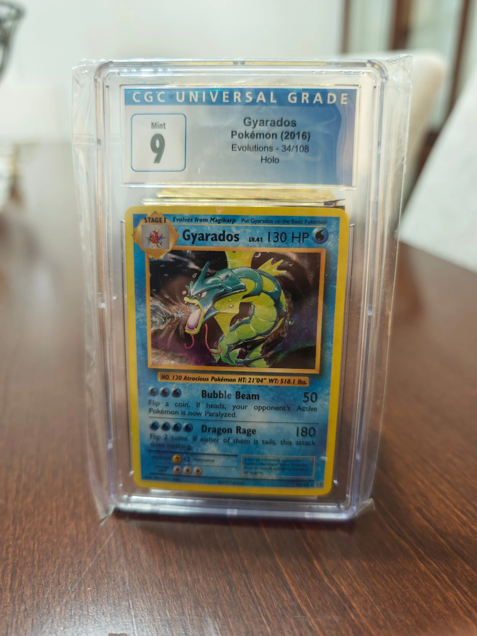 Gyarados 34/108 Evolutions 2016 CGC 9.0 image 1