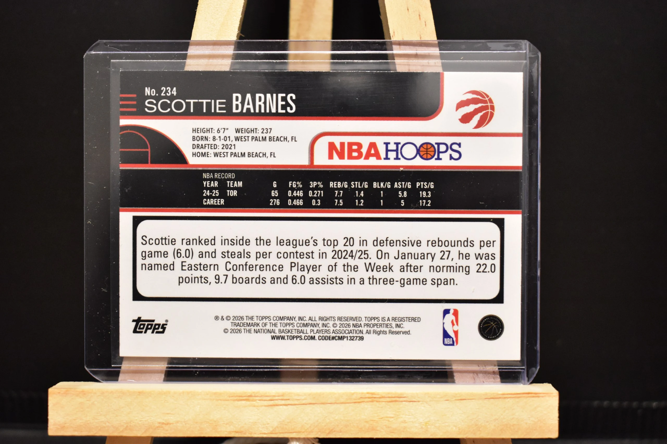 Scottie Barnes /149 NBA Hoops by Topps image 2