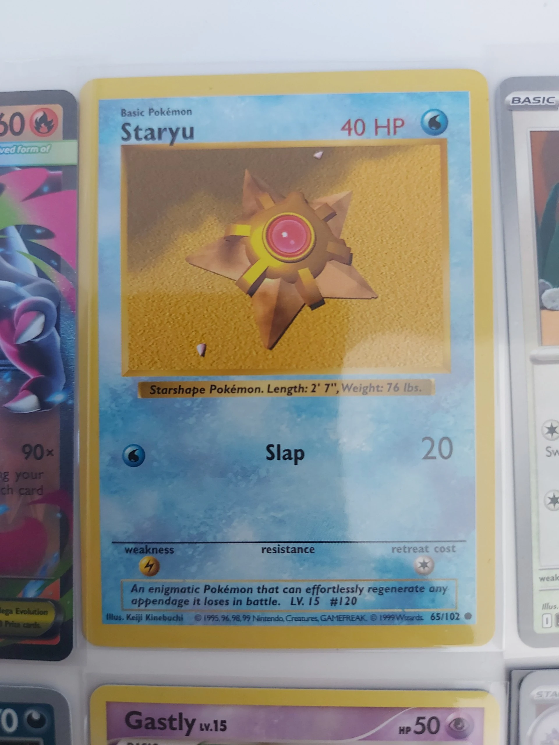 Shadowless Staryu, Charizard, fullart Raticate, vintage Seel, Pokeball image 3