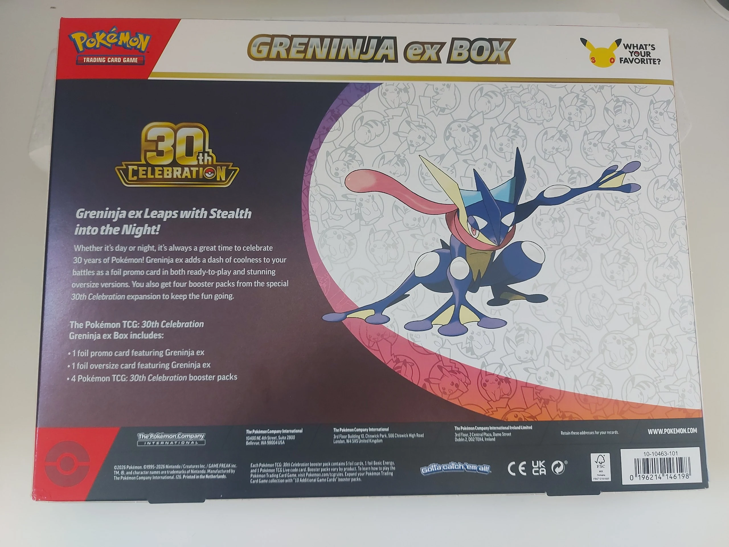 🔥30th Celebration: Greninja ex box image 2