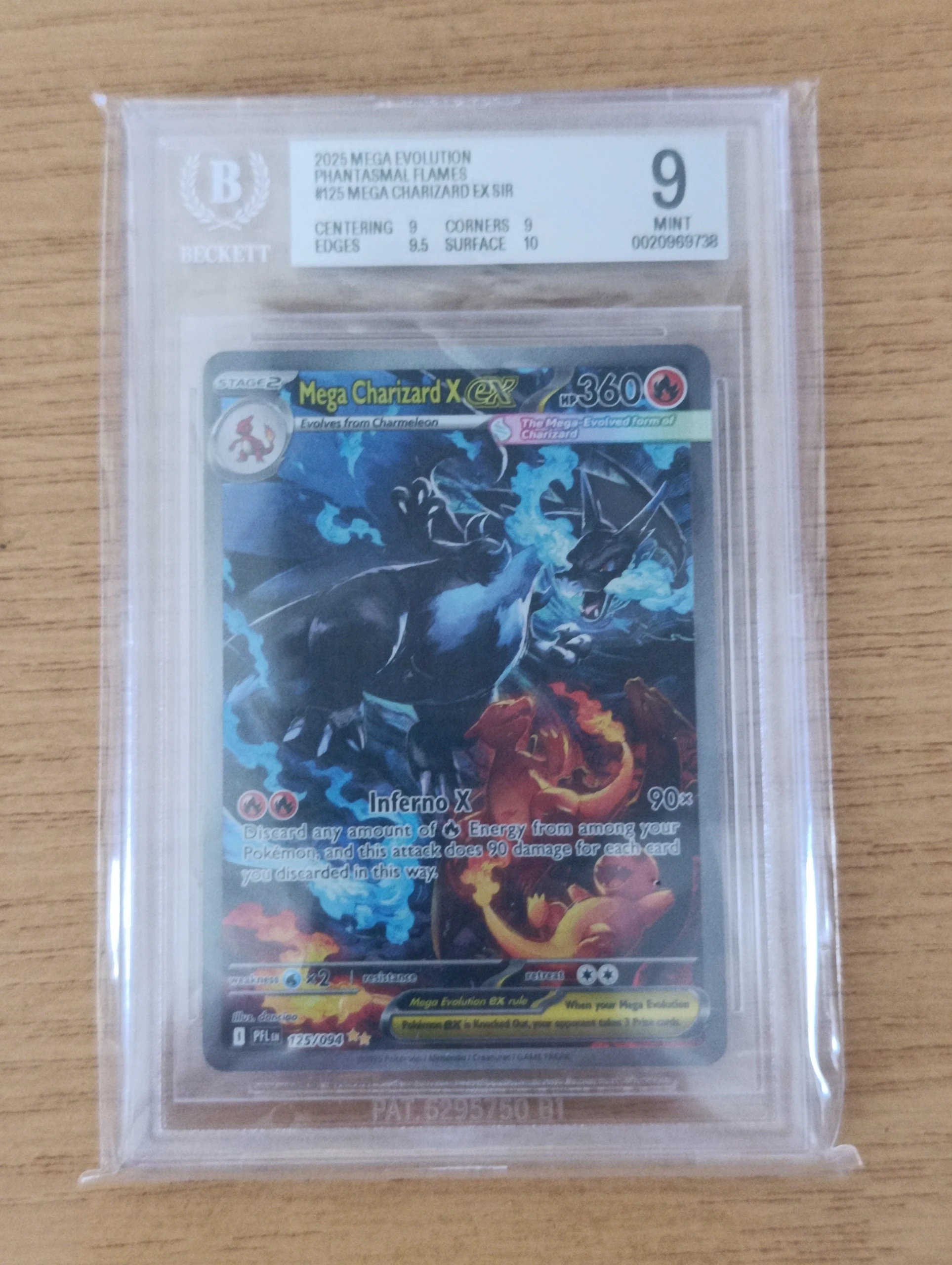 BGS 9 Charizard PFL 125 phantasmal flames image 1