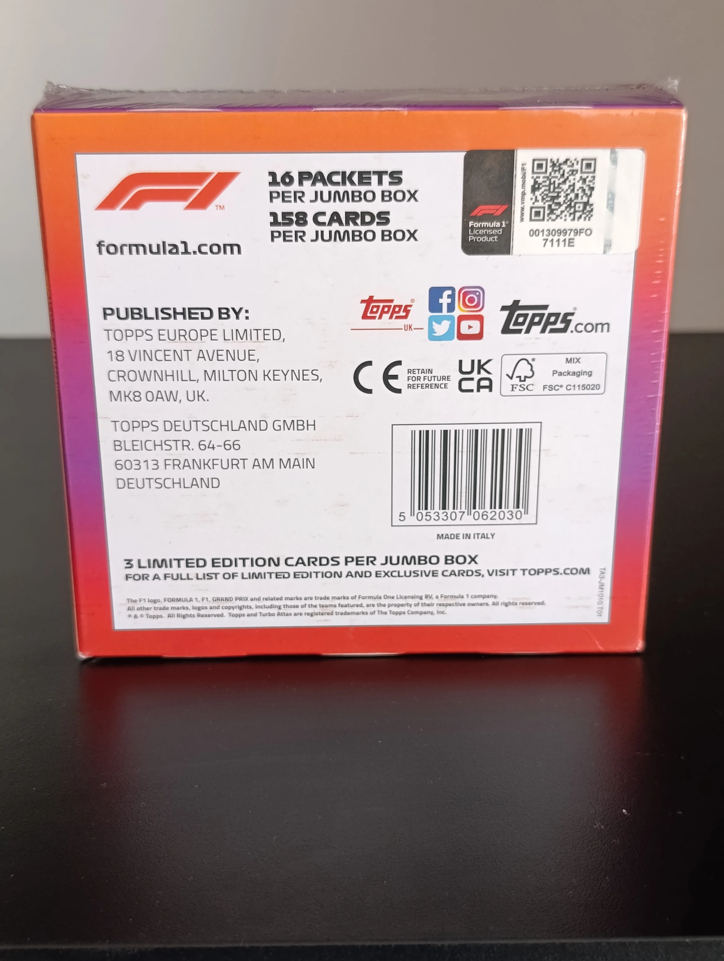 Topps turbo Attax F1 jumbo box image 5