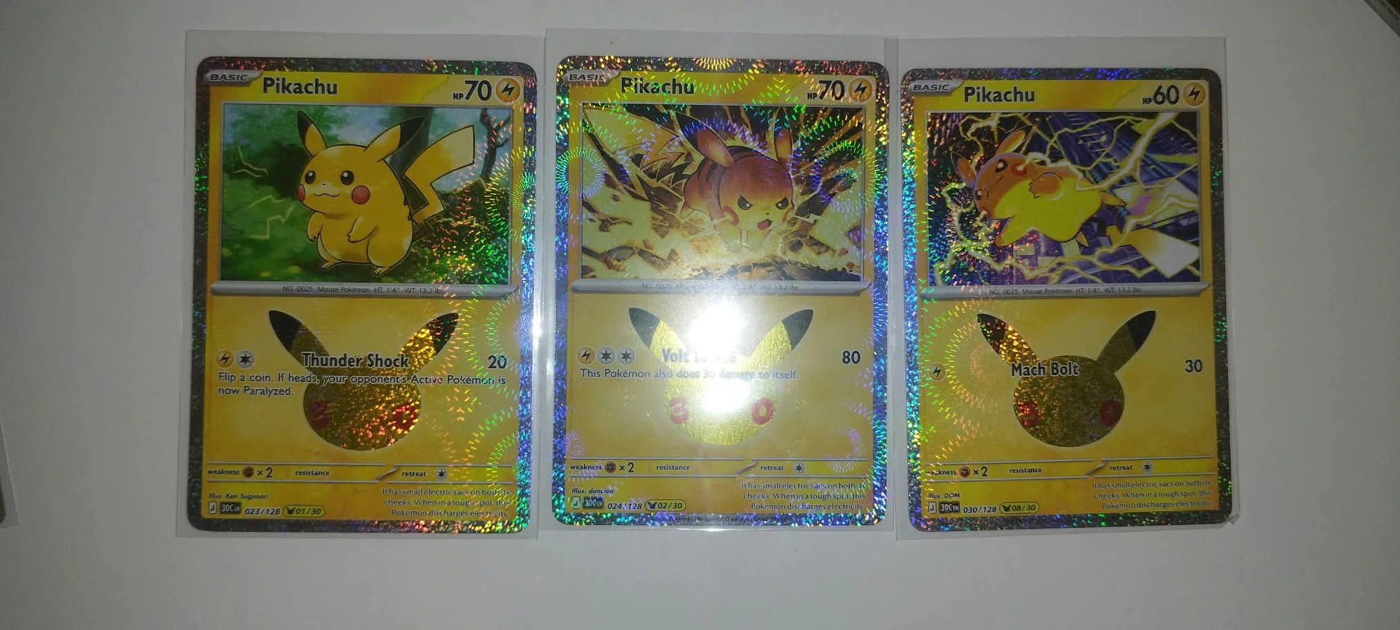 3x Pikachu 30th Anniversary & 60+ Bulk various sets image 2