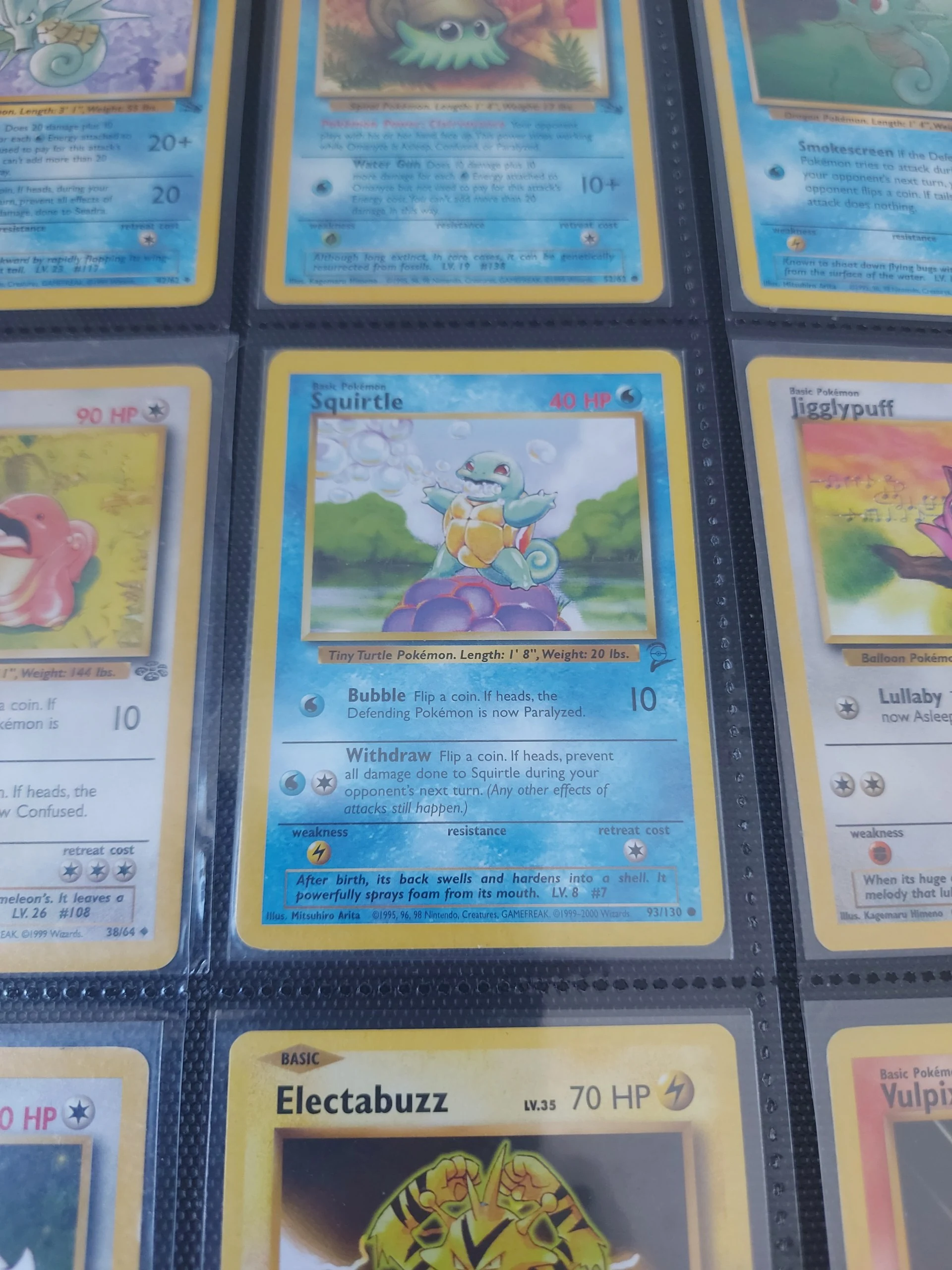 🔥 2 binder pages full of Vintage Pokemon image 1
