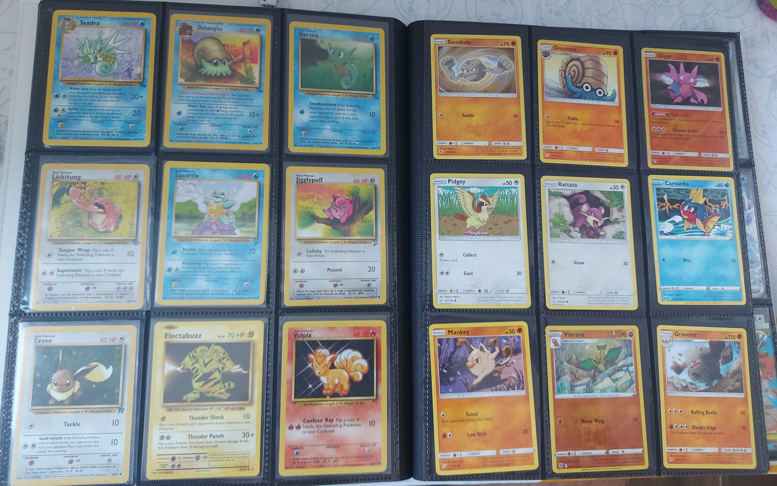 🔥 2 binder pages full of Vintage Pokemon image 2